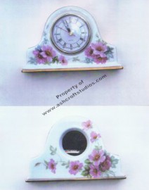 Wild Roses Clock